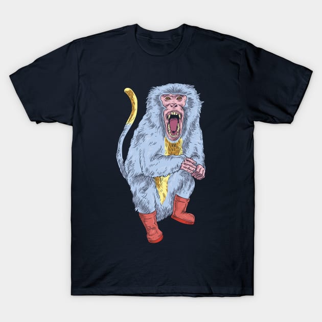 Boots Macaque T-Shirt by leynard99